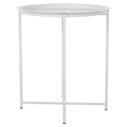 Table Foldable Metallic Grey '46cm Hm5287.02
