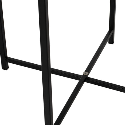 Table Foldable Metallic Black 45cm Hm5287.01