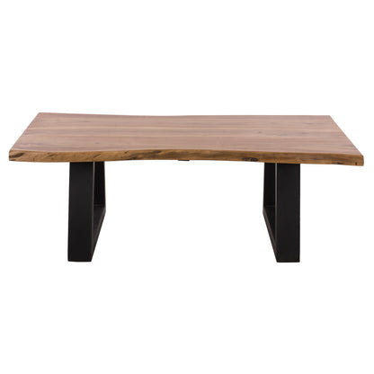 Coffee Table ΜΟΝΤΑΝΑ ΗΜ8166.11 Solid Acacia Wood-natural 115x63x40cm