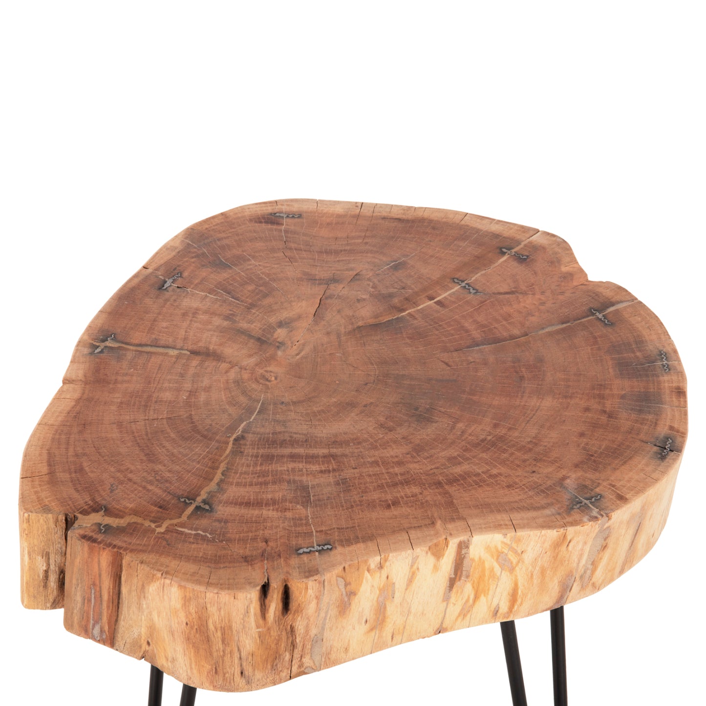 Coffee Table Solid Acacia Wood Hm8779.11 60x60x40h Cm.