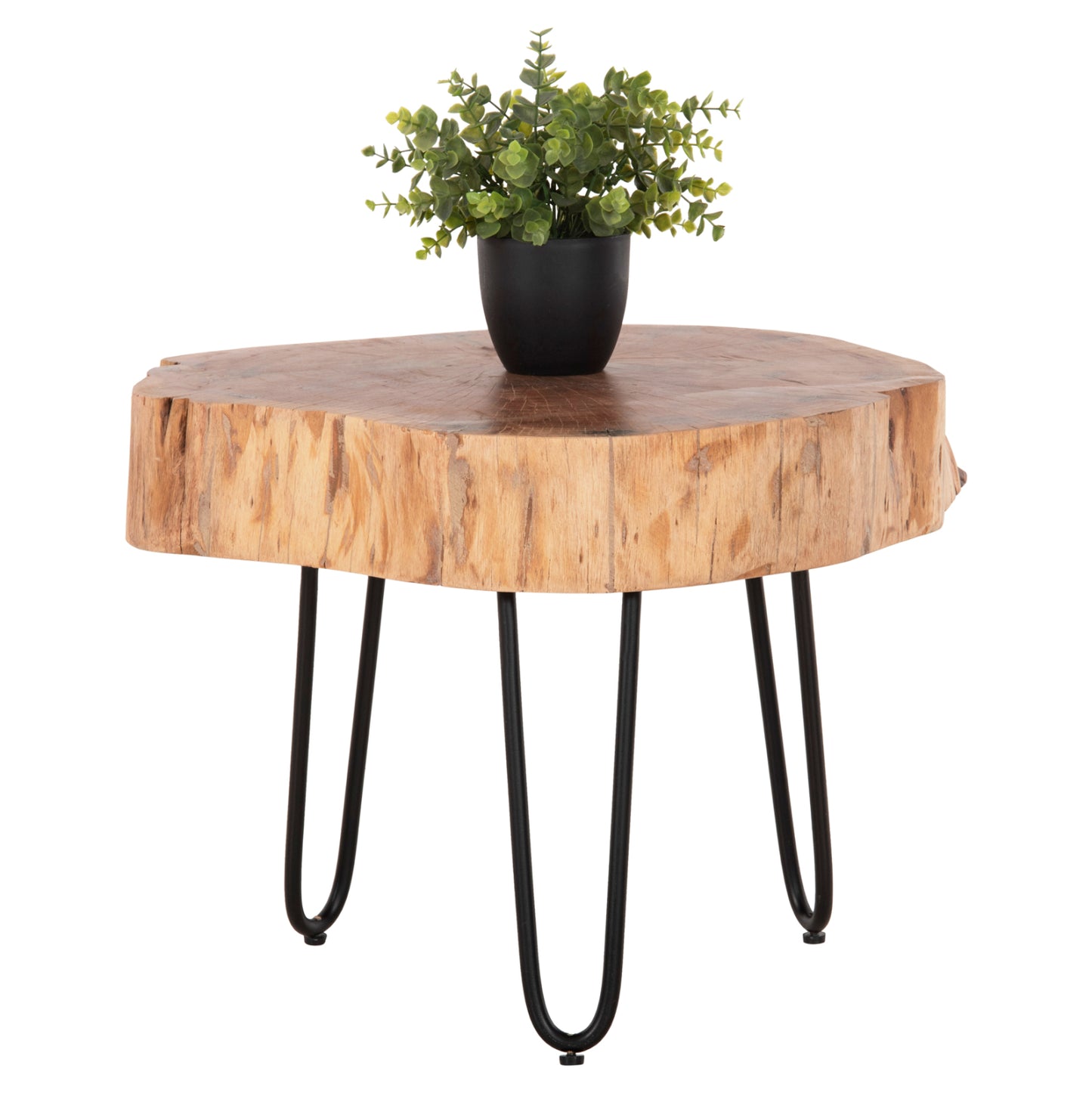 Coffee Table Solid Acacia Wood Hm8779.11 60x60x40h Cm.
