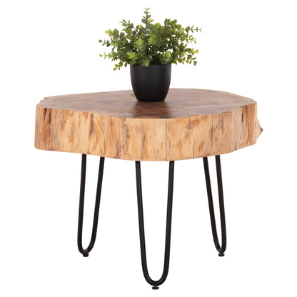 Coffee Table Solid Acacia Wood Hm8779.11 60x60x40h Cm.