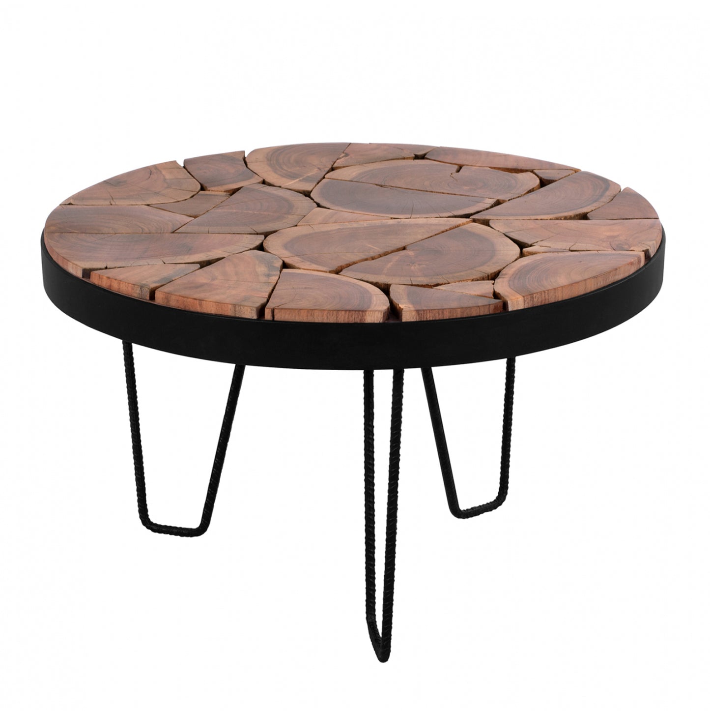 Coffee Table Timothy Hm8366.11 Solid Acacia Φ73x45h