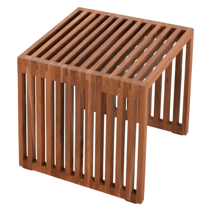 Side Table Teak Wood In Natural Color 1-piece Hm9483 40x40,5x40,5h Cm.