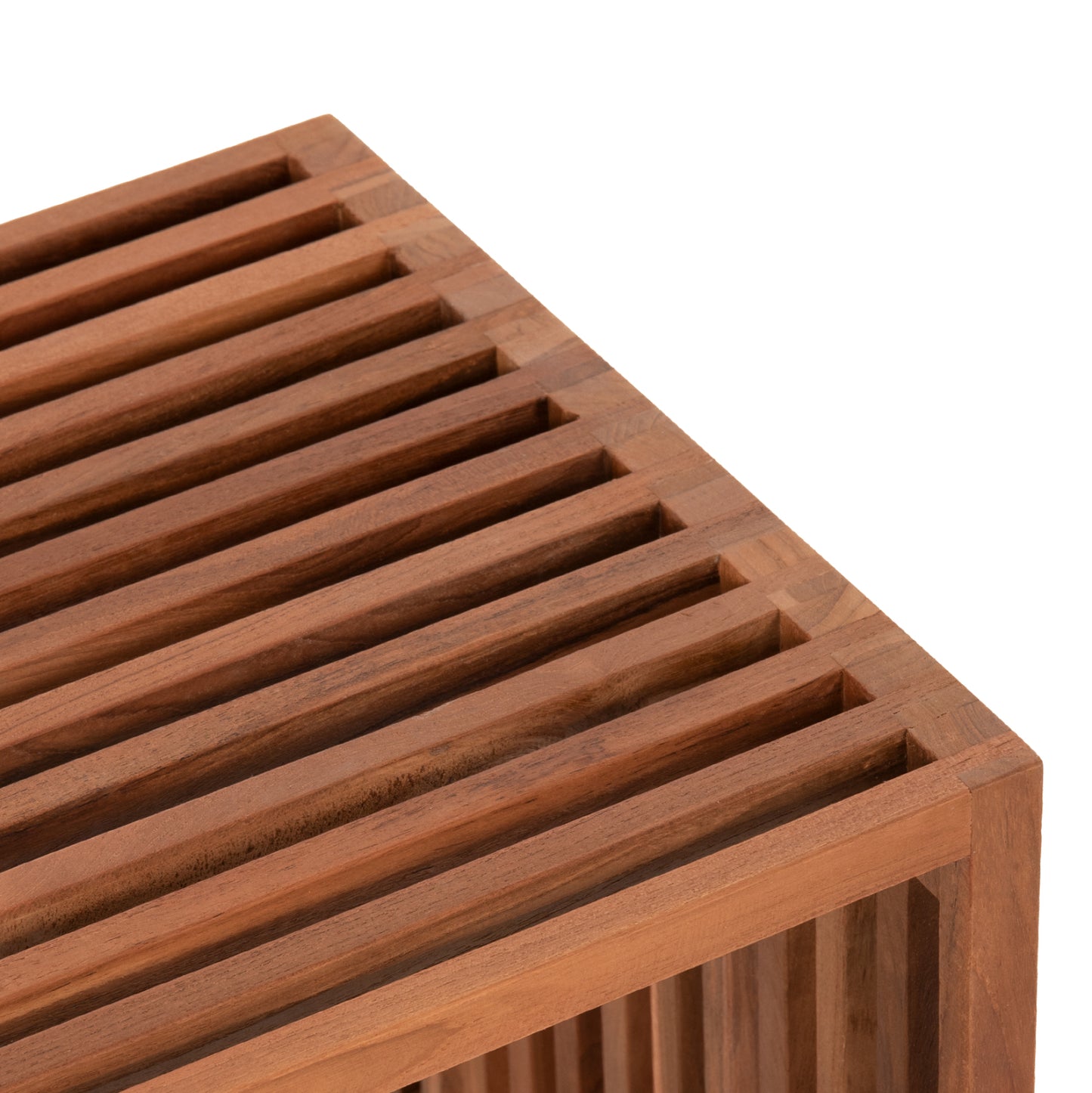 Side Table Teak Wood In Natural Color 1-piece Hm9483 40x40,5x40,5h Cm.