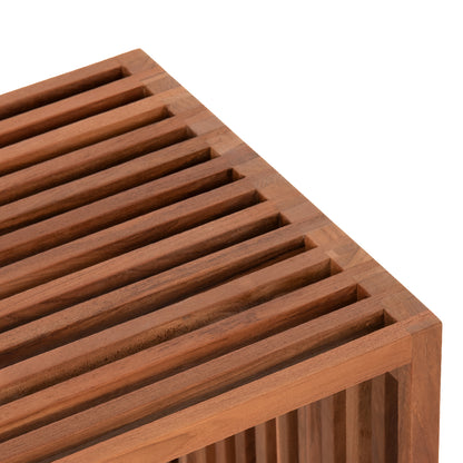 Side Table Teak Wood In Natural Color 1-piece Hm9483 40x40,5x40,5h Cm.