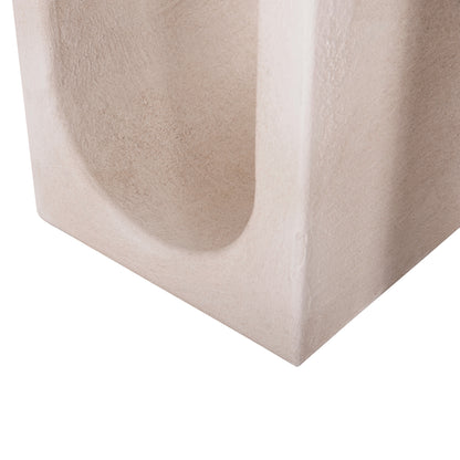 Coffee Table Series Santorini Hm18070 Mdf In Off-white Color 48x38x48,5hcm.