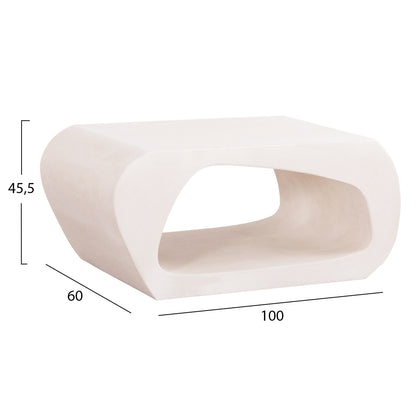 Coffee Table Series Santorini Hm18071 Mdf In Off-white Color 100x60x45hcm.