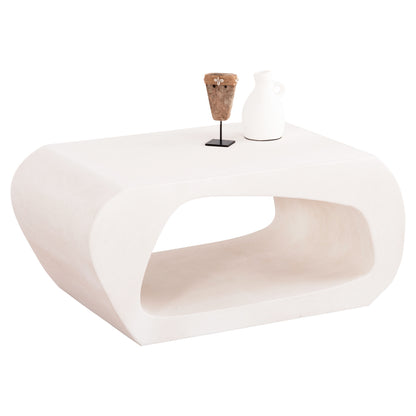 Coffee Table Series Santorini Hm18071 Mdf In Off-white Color 100x60x45hcm.