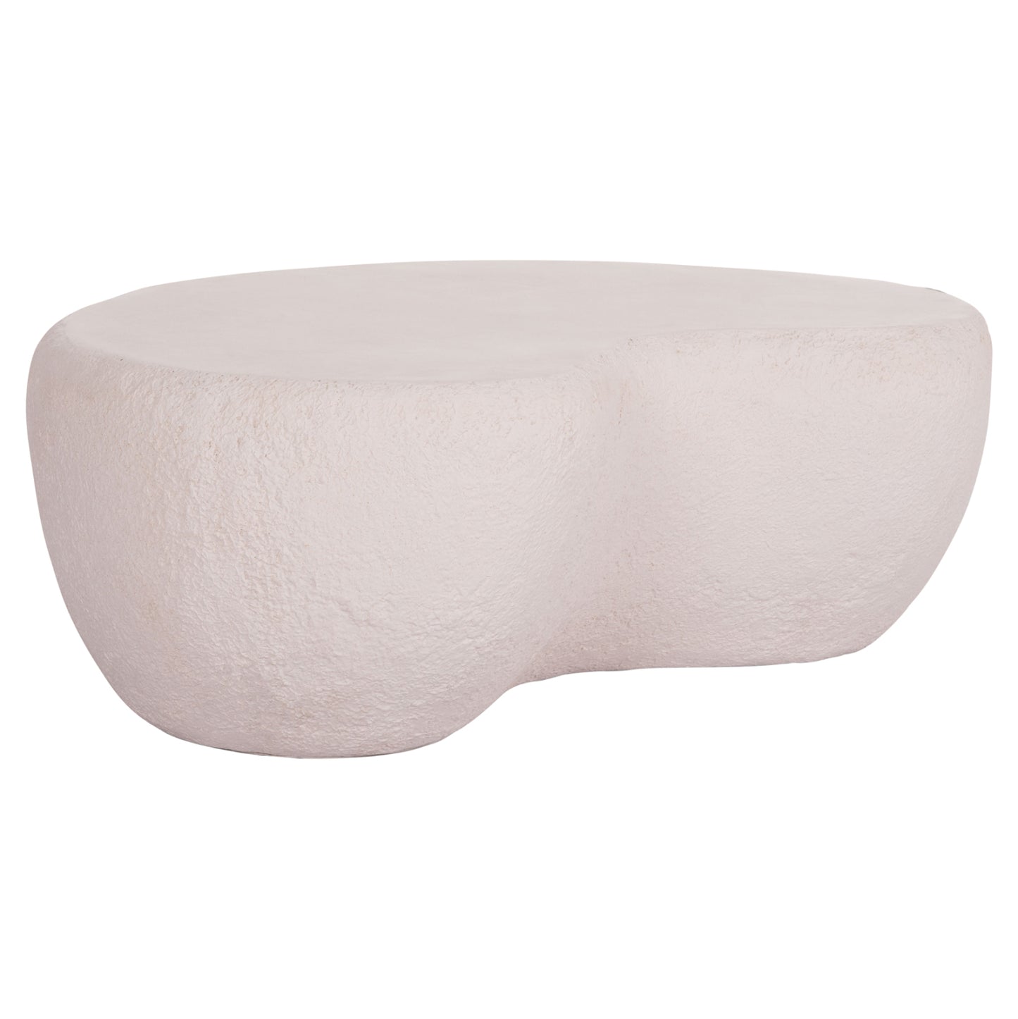 Coffee Table Gerson Hm18151.02l Fiber Cement In White--122x78,5x40hcm.
