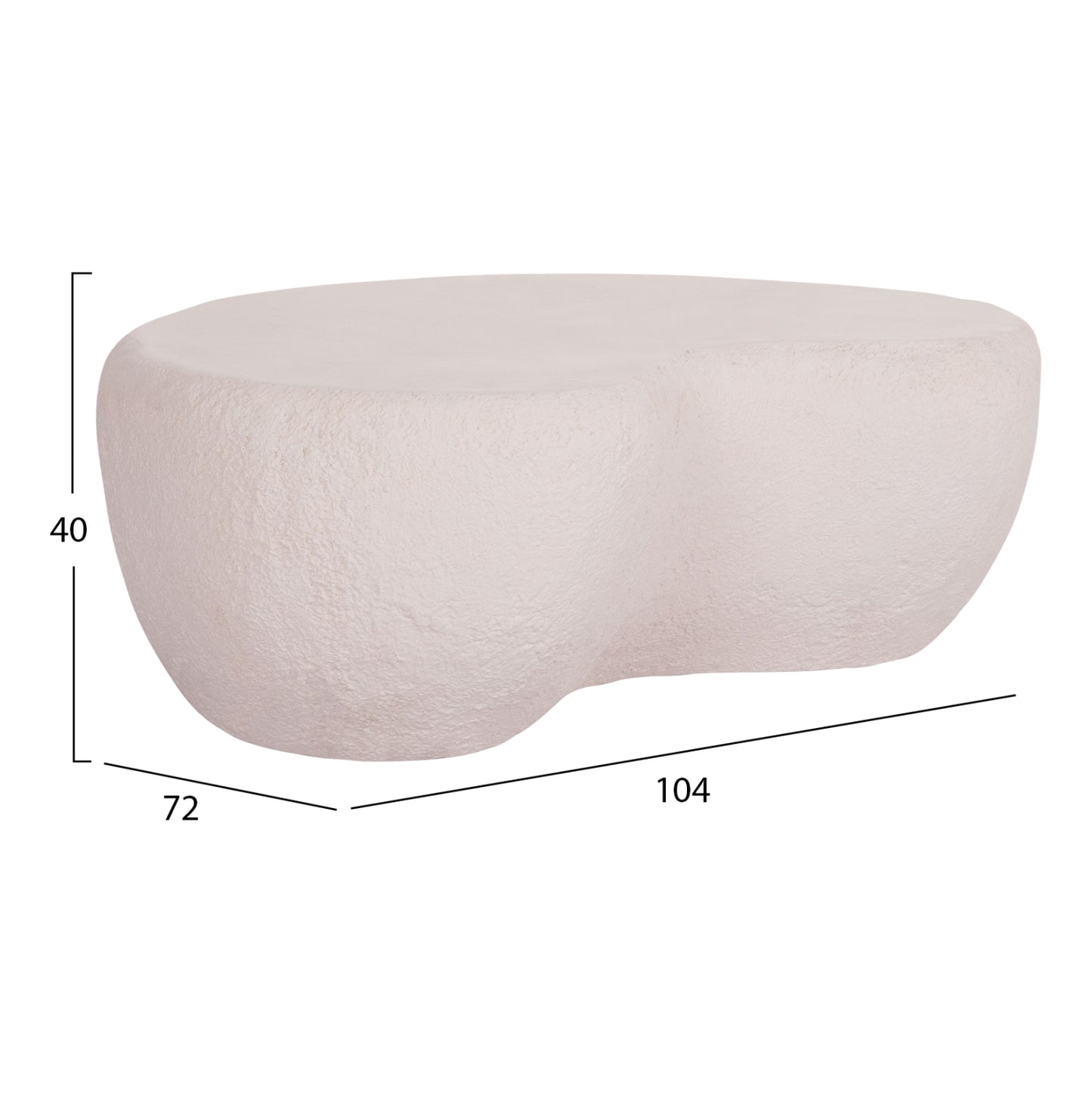 Rocco Coffee Table - 104x72cm