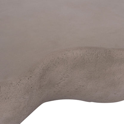 Coffee Table Gerson Hm18151.03s Fiber Cement In Grey--104x72x40hcm.
