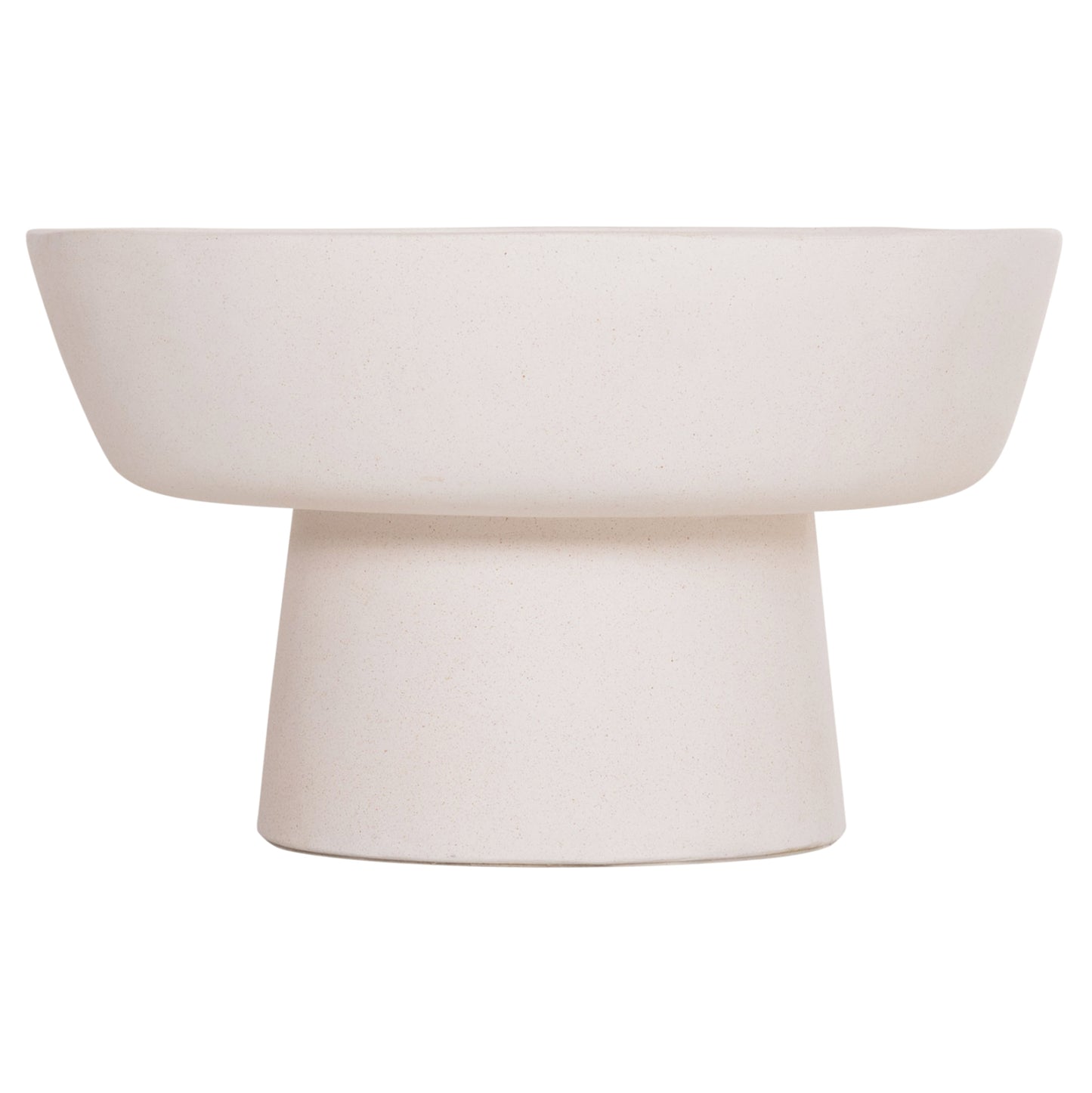 Coffee Table Pirson Hm18155.02 Fiber Cement In White--Φ60x36hcm.