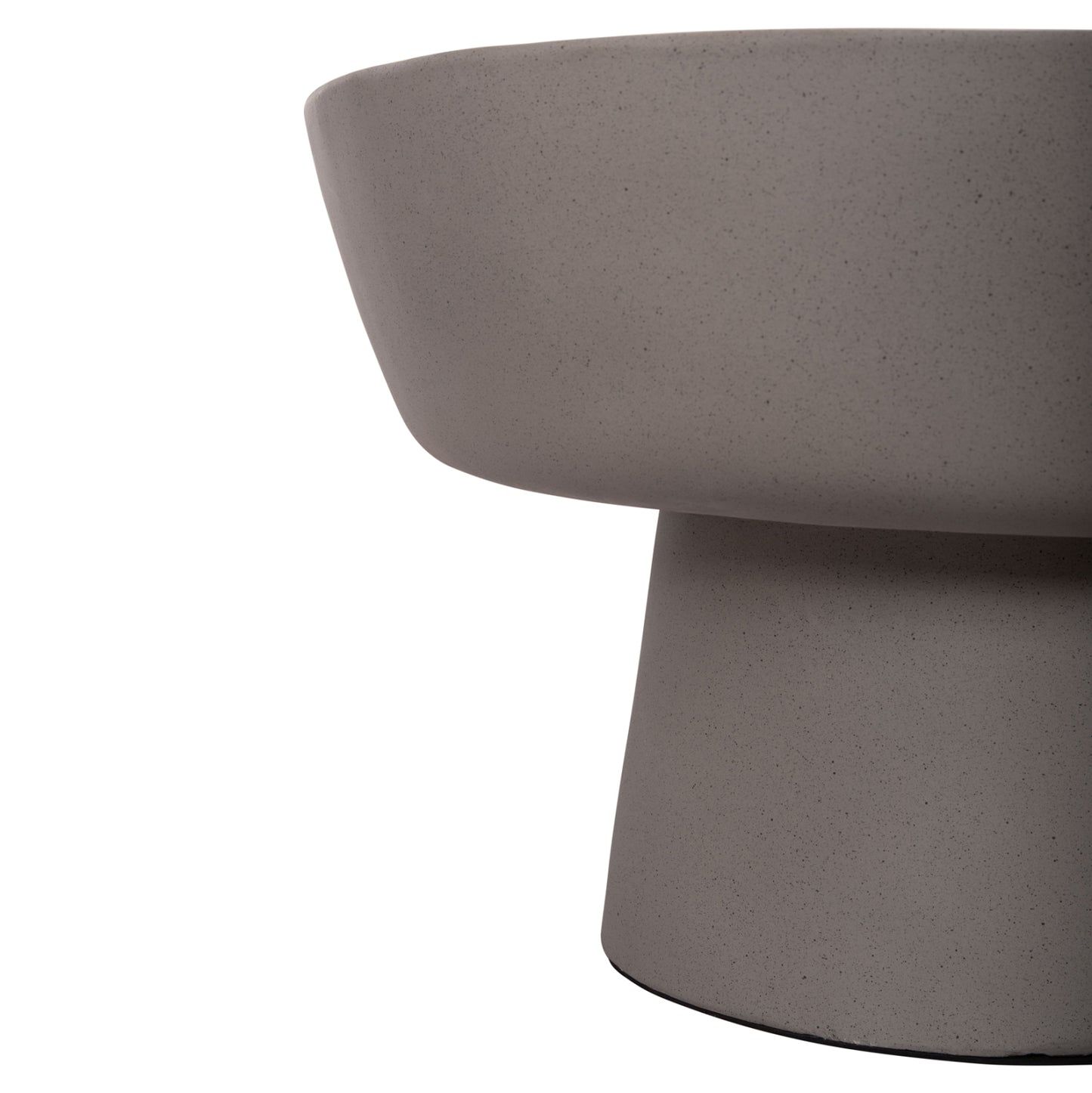 Coffee Table Pirson Hm18155.03 Fiber Cement In Grey--Φ60x36hcm.