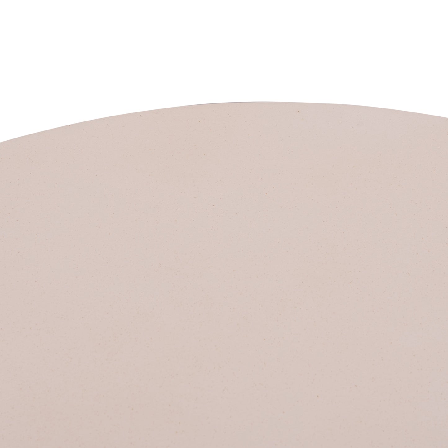 Coffee Table Round Anna Hm18157.02 Fiber Cement In White-natural Rattan--Φ92x44.5hcm.
