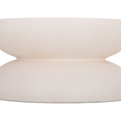Coffee Table Round Anna Hm18158.02 Fiber Cement In White--Φ92x44.5hcm.