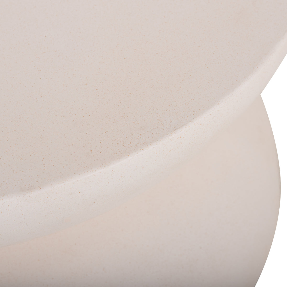 Coffee Table Round Anna Hm18158.02 Fiber Cement In White--Φ92x44.5hcm.