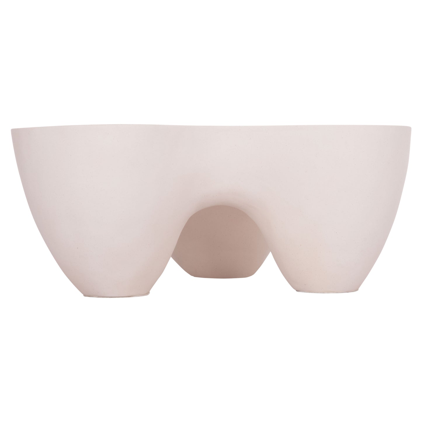 Coffee Table Sallen Hm18161.02 Fiber Cement In White--108x94x38.5hcm.