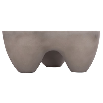 Coffee Table Sallen Hm18161.03 Fiber Cement In Grey--108x94x38.5hcm.