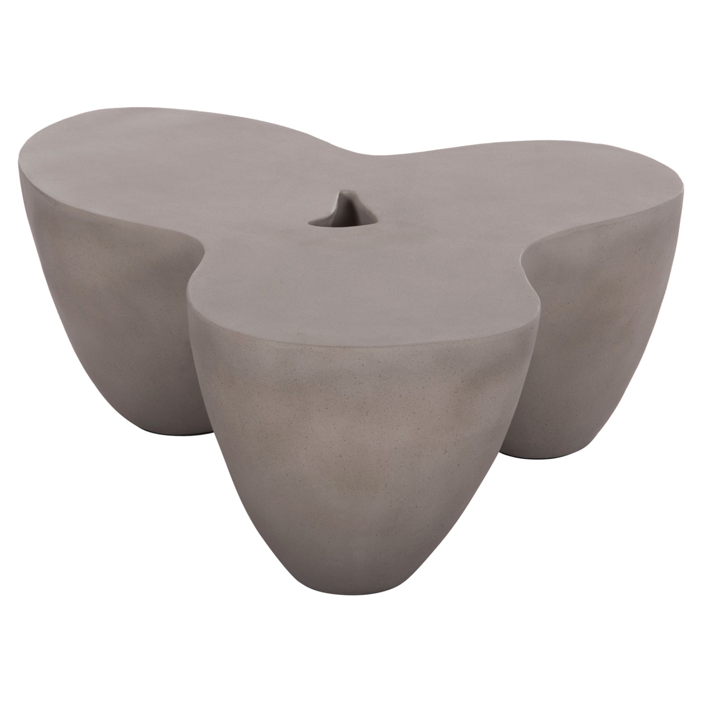Coffee Table Sallen Hm18161.03 Fiber Cement In Grey--108x94x38.5hcm.