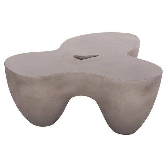 Coffee Table Sallen Hm18161.03 Fiber Cement In Grey--108x94x38.5hcm.
