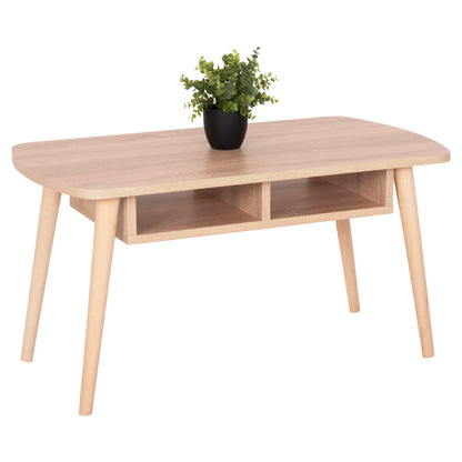 Coffee Table Sliven Hm18178.03 Sonama Melamine-legs In Natural Color 90x50x47,5hcm.