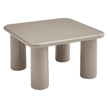 Coffee Table Solna Hm18453.05 Mdf In Glossy Taupe 80x80x45hcm.