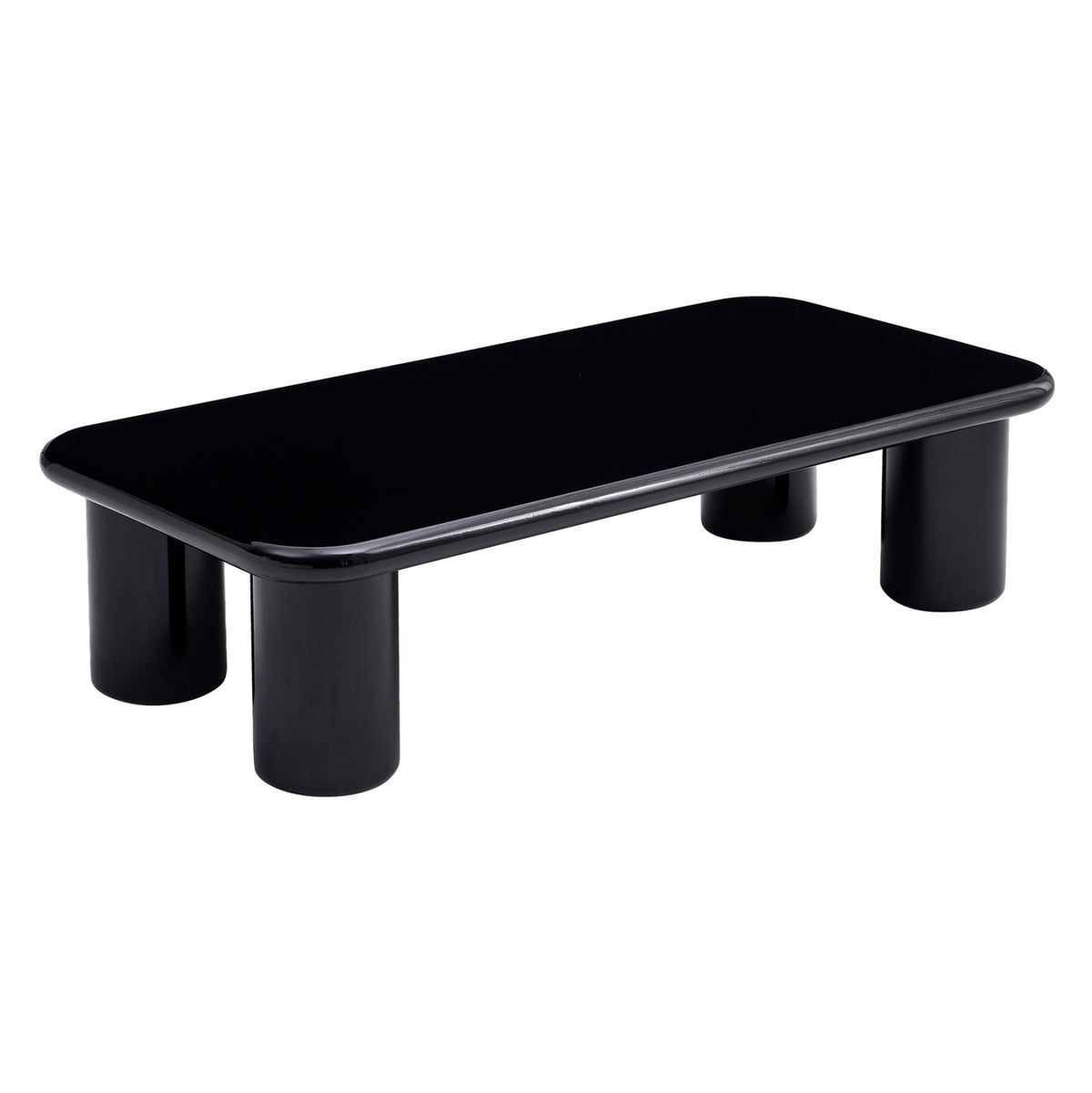Coffee Table Solna Hm18454.02 Mdf In Glossy Black 120x60x31hcm.