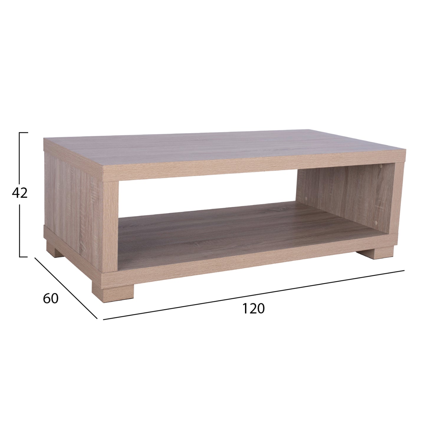 Coffee Table Salem Hm2217.02 Sonama Oak 120x60x42h