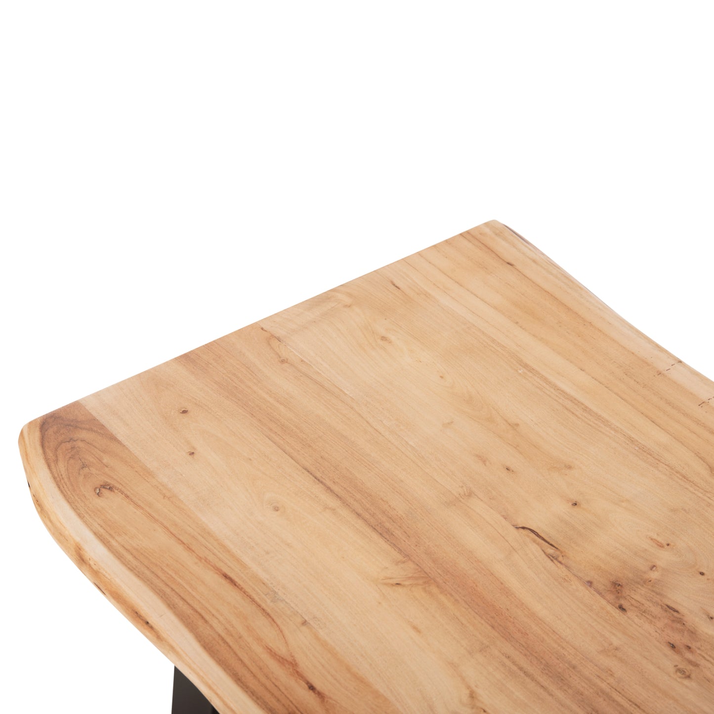 Coffee Table Montana Hm8166.21 Top Thickness 4cm.acacia Wood In Light Natural Color 115x63x40hcm.