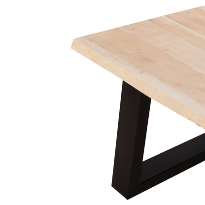 Coffee Table Sofia Slim Hm8502.21 Acacia Wood In Light Natural Color 115x65x41hcm.