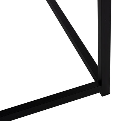 Coffee Table Braylen Hm8942.13 Square With Melamine Black Marble Look 75x75x43hcm.
