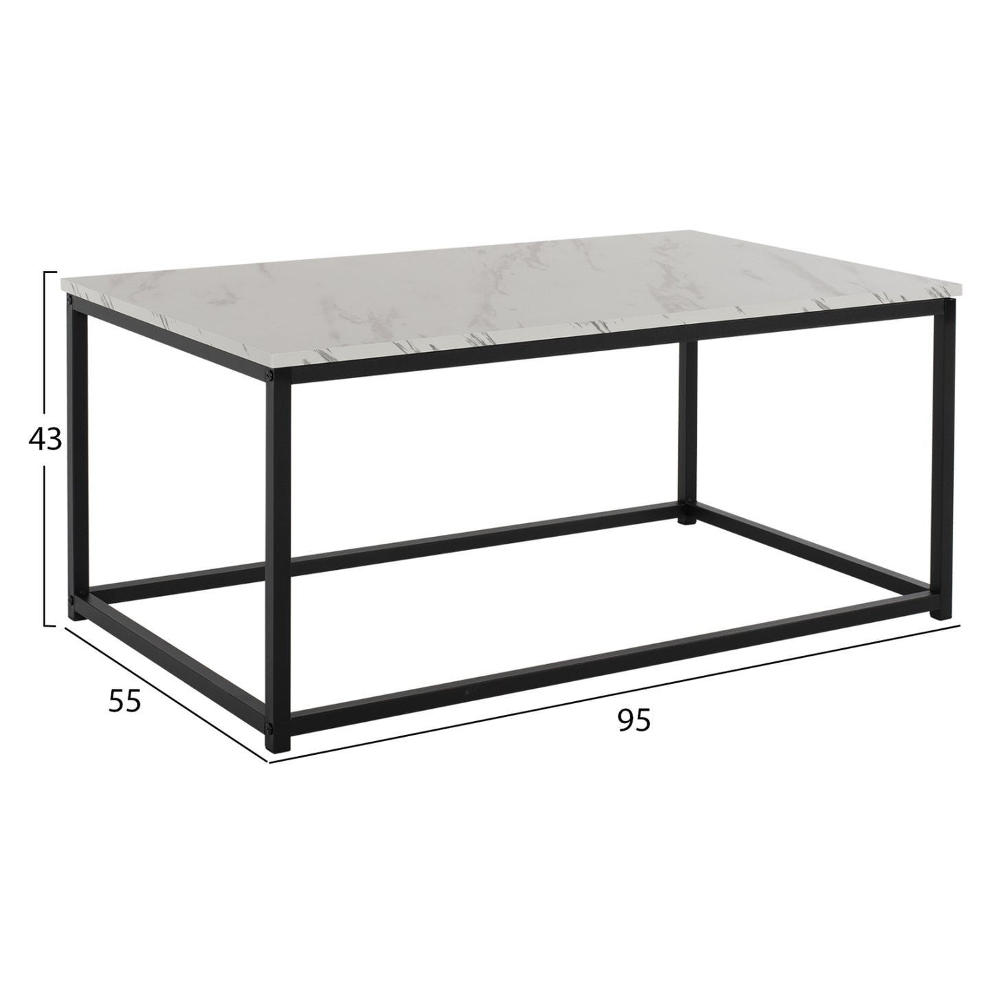 Artemis Coffee Table 95x55x43Hcm.