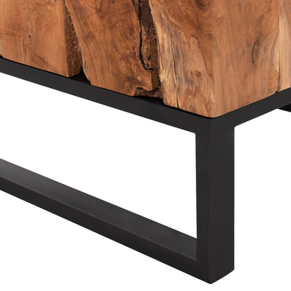 Coffee Table Pien Hm9354 Square Solid Teak Natural Color 80x80x48h