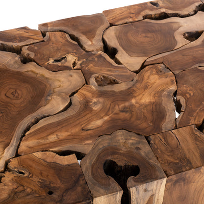 Coffee Table Pien Hm9355 Rectangular Solid Teak Natural 120x70x48h