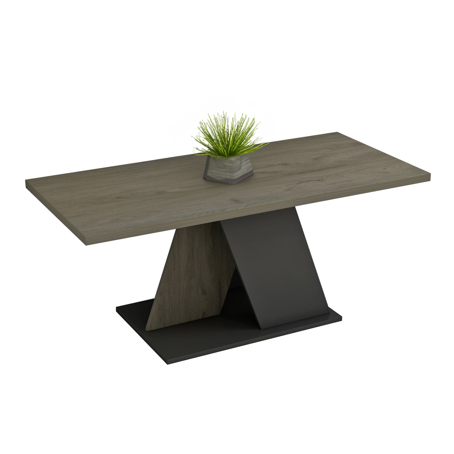 Coffee Table Dile Hm9528.01 Melamine In Sonama-grey 110x55x47hcm.