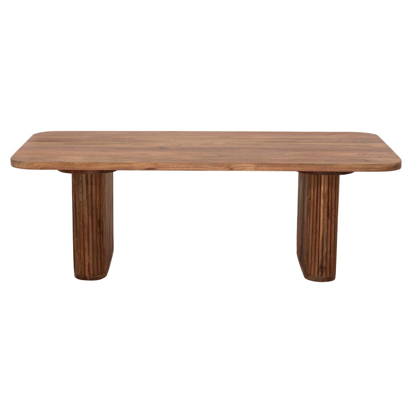 Coffee Table Groot Hm9686 Solid Acacia Wood In Natural Color 120x60x40hcm.