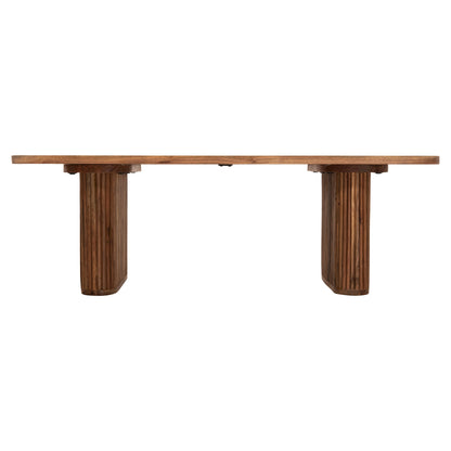 Coffee Table Groot Hm9686 Solid Acacia Wood In Natural Color 120x60x40hcm.