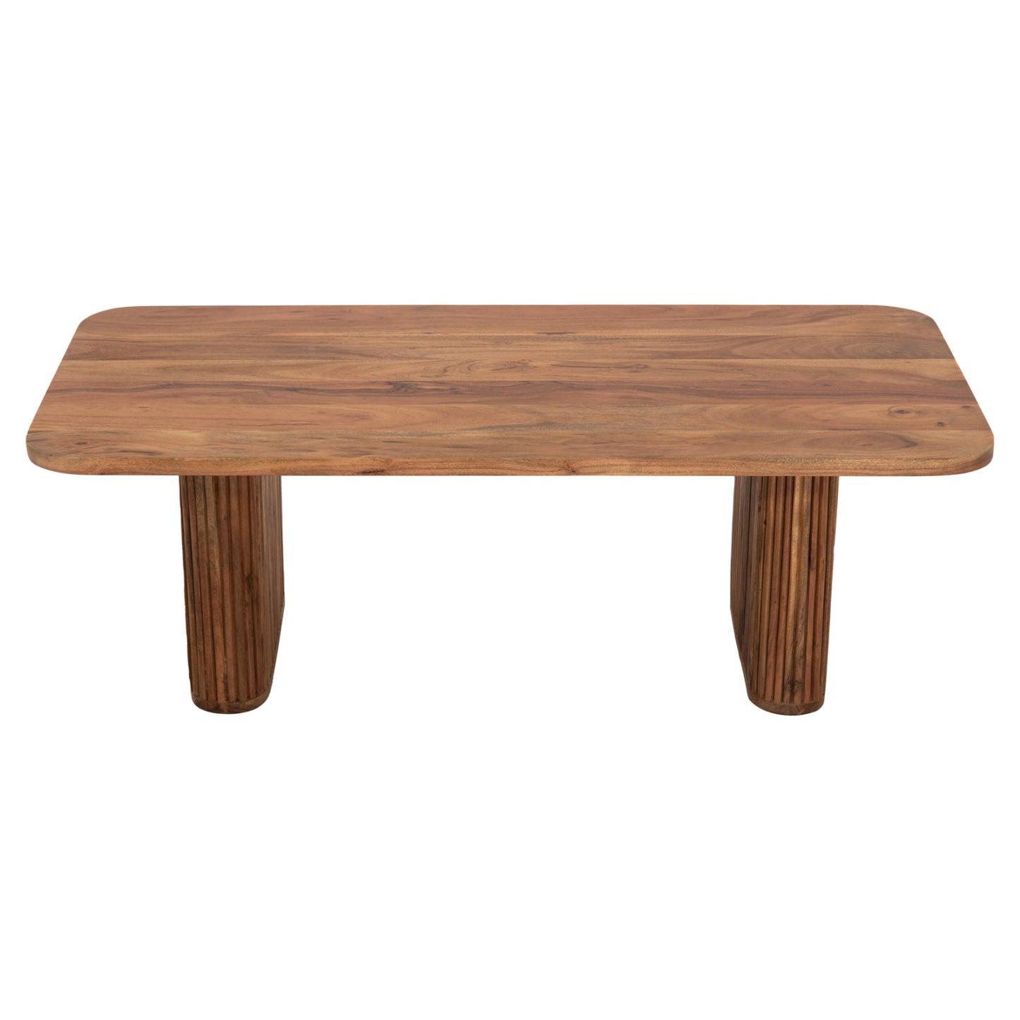 Coffee Table Groot Hm9686 Solid Acacia Wood In Natural Color 120x60x40hcm.