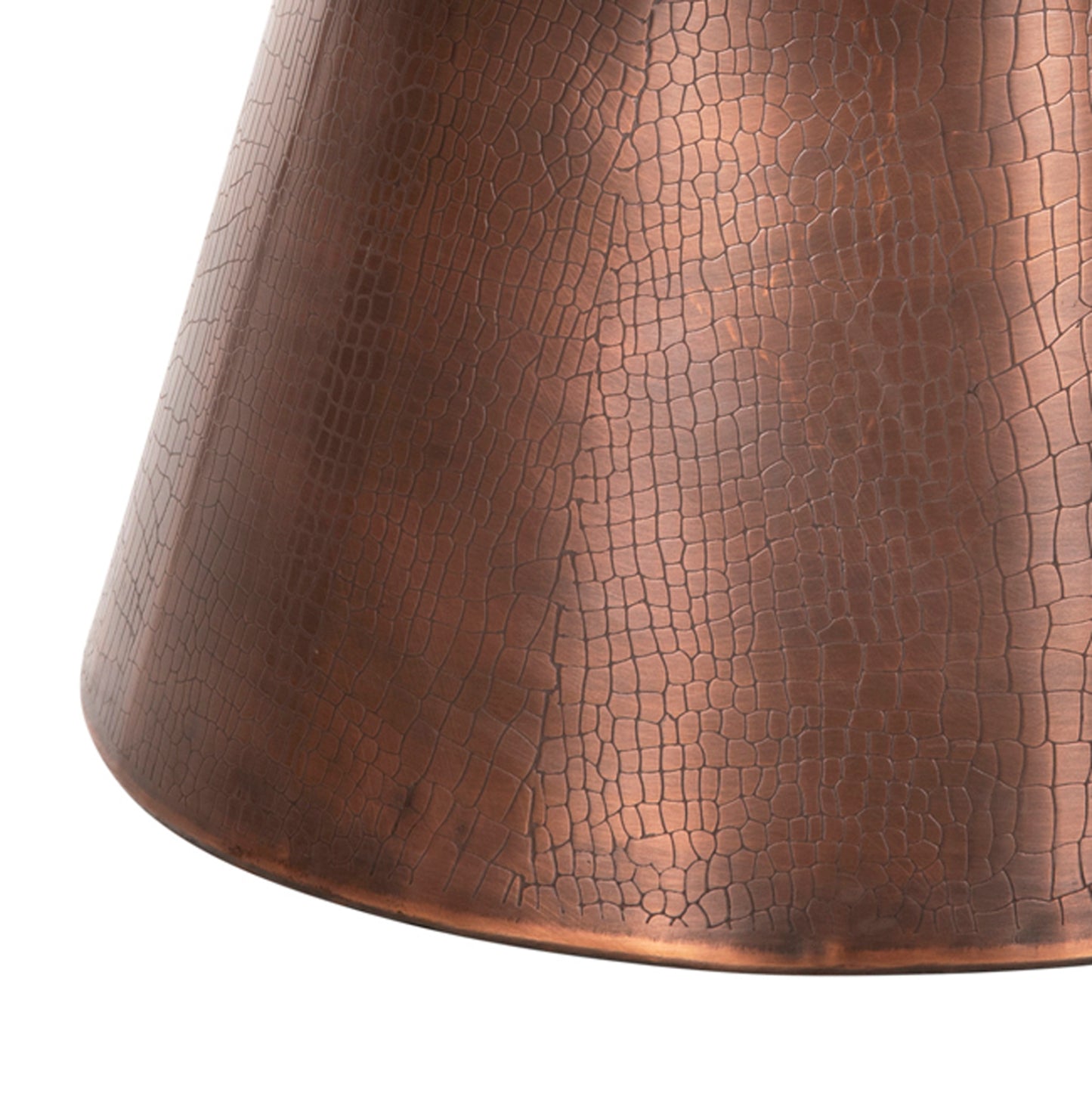 Coffee Table Foden Hm9721 White Marble Top And Antique Copper Color Metal Φ77x40hcm.