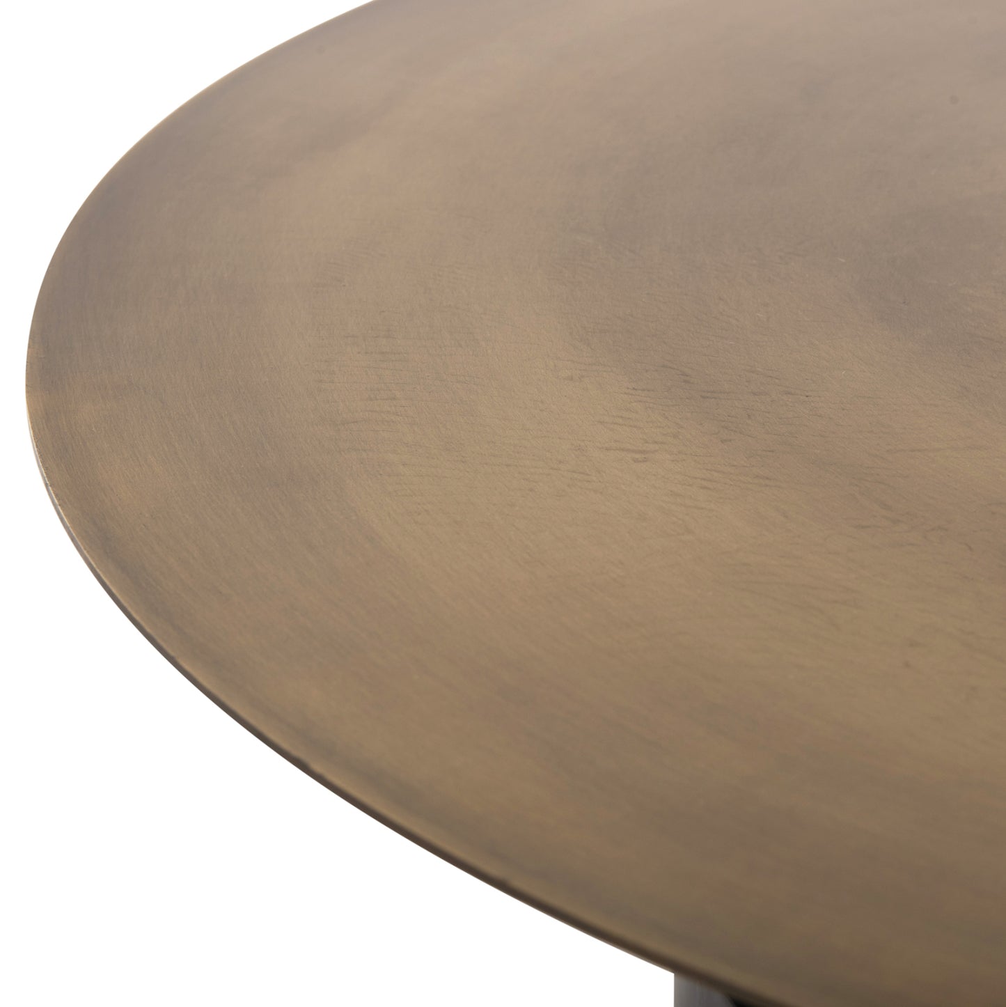 Coffee Table Cutty Hm9722 Metal In Black And Antique Brass Φ76x45,5hcm.