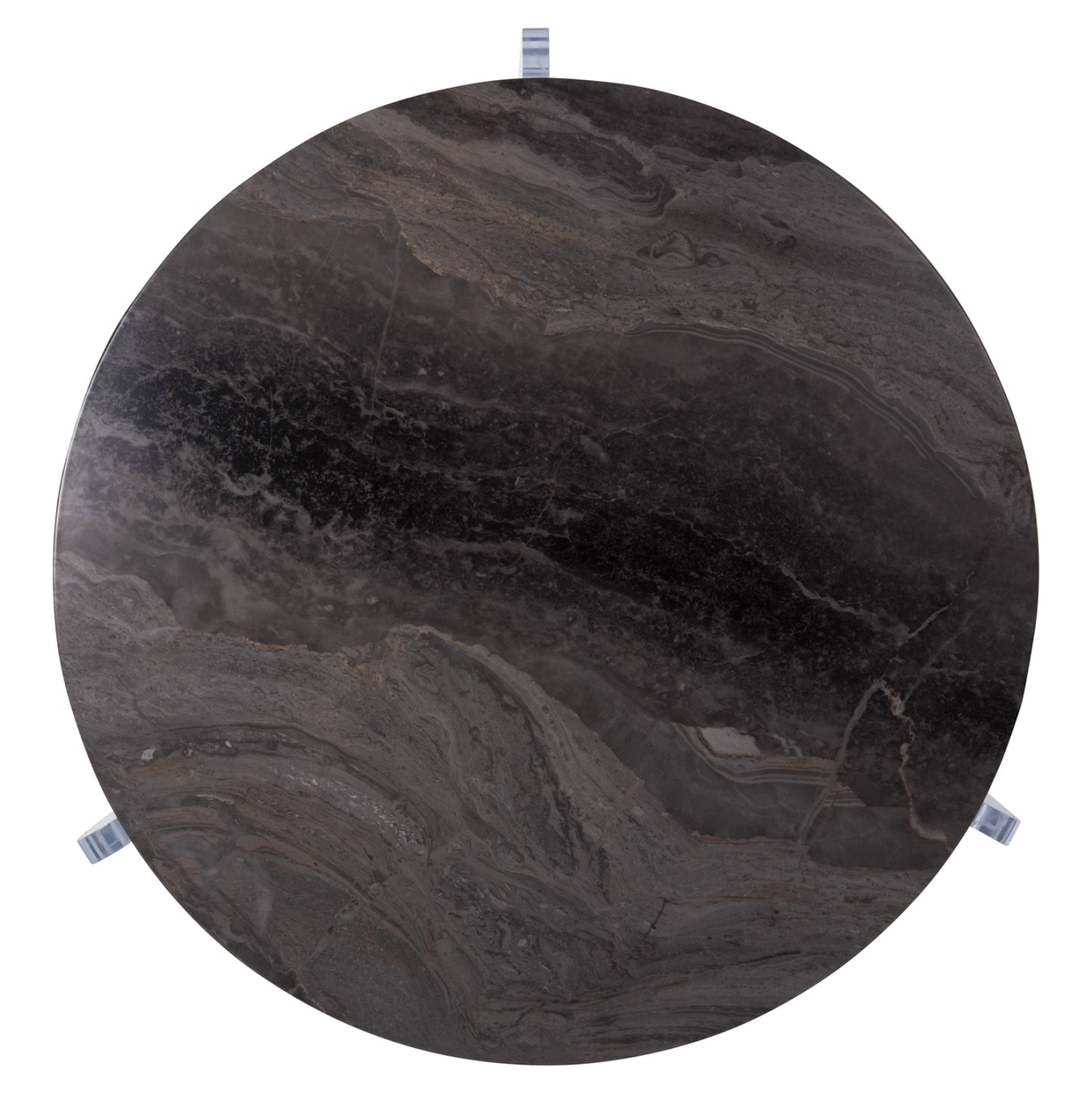 Coffee Table Acrycon Hm9780.01 Mdf With Water Repellant Top-acrylic Legs Φ64x51hcm.