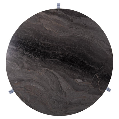 Coffee Table Acrycon Hm9780.01 Mdf With Water Repellant Top-acrylic Legs Φ64x51hcm.