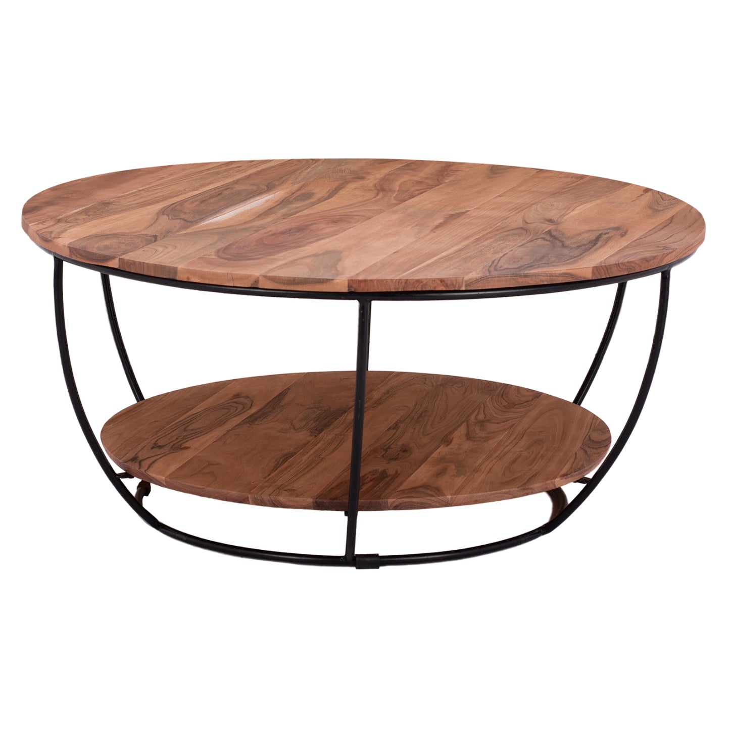 Coffee Table Hm8778.11 Acacia Wood  Φ90x40 Cm.