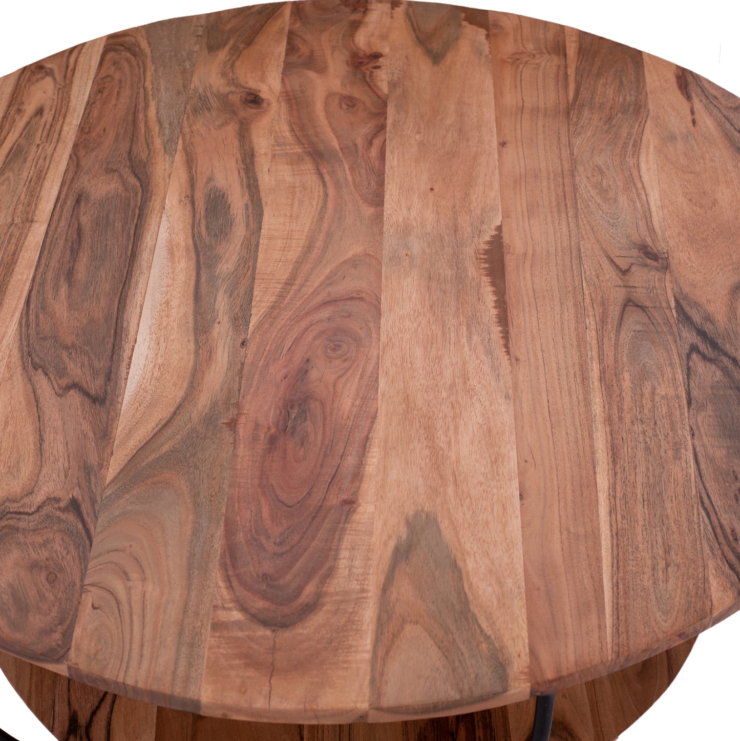 Coffee Table Hm8778.11 Acacia Wood  Φ90x40 Cm.