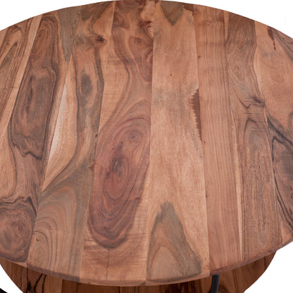 Coffee Table Hm8778.11 Acacia Wood  Φ90x40 Cm.