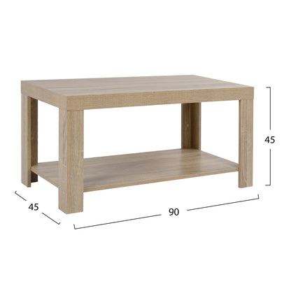 Coffee Table Melamine Hm2207.02 Sonama 90x45x45