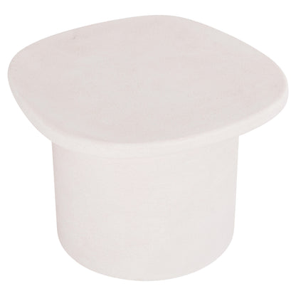 Coffee Table Oval Series Santorini Hm18054 Mdf In Off-white Color 54x54.5x40hcm.