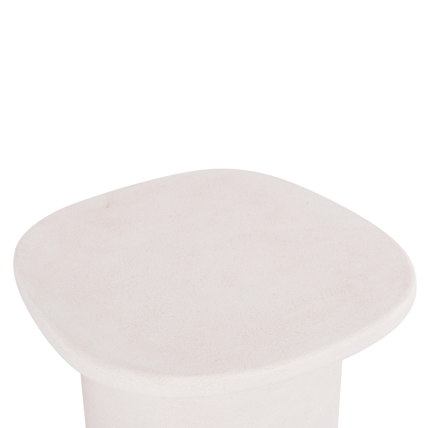 Coffee Table Oval Series Santorini Hm18054 Mdf In Off-white Color 54x54.5x40hcm.