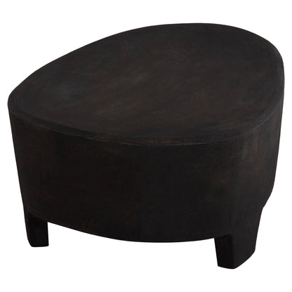 Coffee Table Oval Series Santorini Fb918066 Mdf In Black Color 100x60x33hcm.